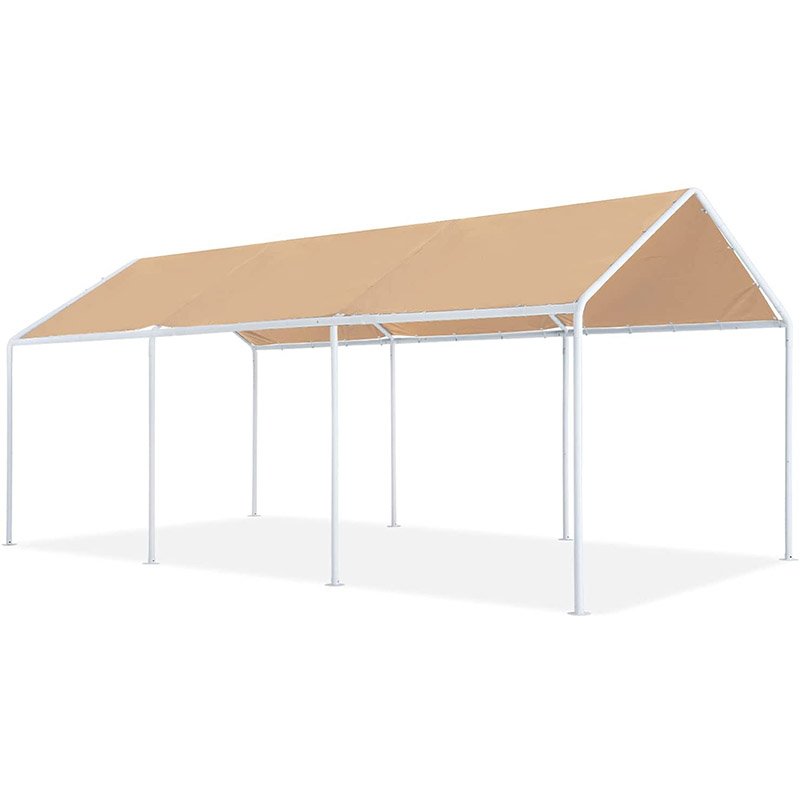 Heavy Duty Car Shelter Car Garage Canopy Car Parking Tent Carport 10x20 FT Beige Green Grey White